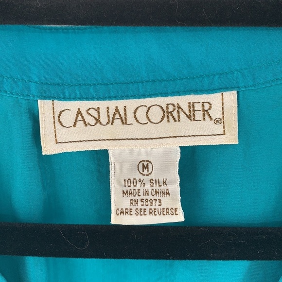 90s SILK cropped blouse - Picture 3 of 5